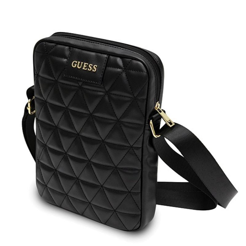 Guess GUTB10QLBK Quilted tabletas-tas 10", zwart
