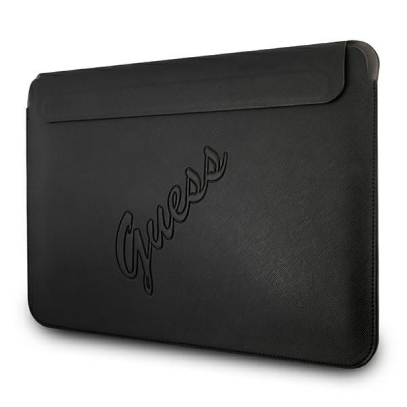 Guess GUCS13PUSASBK Saffiano Script hoes voor 13" laptop, zwart
