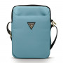 Guess GUTB10NTMLLB Nylon Triangle Logo tabletcase voor tablets tot 10,2", blauw