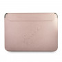 Guess GUCS13PUSASPI Saffiano Script-hoes voor 13" laptop, roze