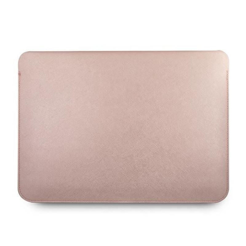 Guess GUCS13PUSASPI Saffiano Script-hoes voor 13" laptop, roze