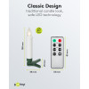 Goobay 75258 draadloze LED-kerstboomkaarsen (20 st.), incl. 20x AAA (LR03), clips, afstandsbediening, timer, dimbaar, warm wit (2600 K)