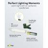 Goobay 75258 draadloze LED-kerstboomkaarsen (20 st.), incl. 20x AAA (LR03), clips, afstandsbediening, timer, dimbaar, warm wit (2600 K)