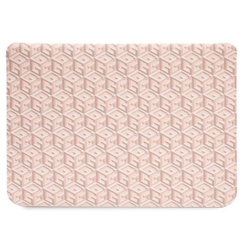 Guess GUCS14HGCFSEP laptop hoes 14 inch, GCube Stripes, roze