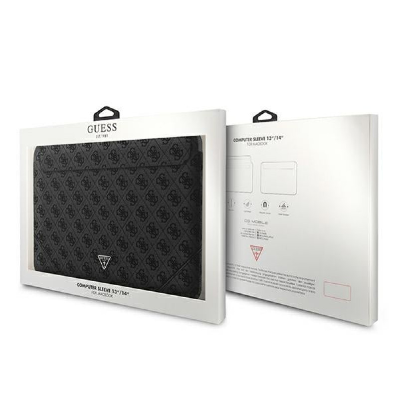 Guess GUCS14P4TK laptop hoes 13/14 inch, 4G Uptown Triangle, zwart
