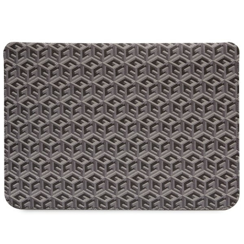 Guess GUCS14HGCFSEK laptop hoes 14 inch, GCube Stripes, zwart