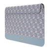 Guess GUCS14HGCFSEB laptophoes 14 inch, GCube Stripes, blauw