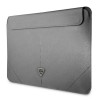 Guess GUCS14PSATLG laptop sleeve 13/14 inch, Saffiano Triangle, zilver