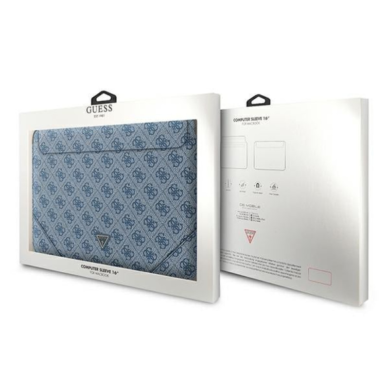 Guess GUCS16P4TB laptop hoes 16 inch, 4G Uptown Triangle, blauw