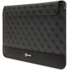 Guess GUCS14PS4SGK laptop sleeve 14 inch, 4G Stripe Metal Logo, zwart