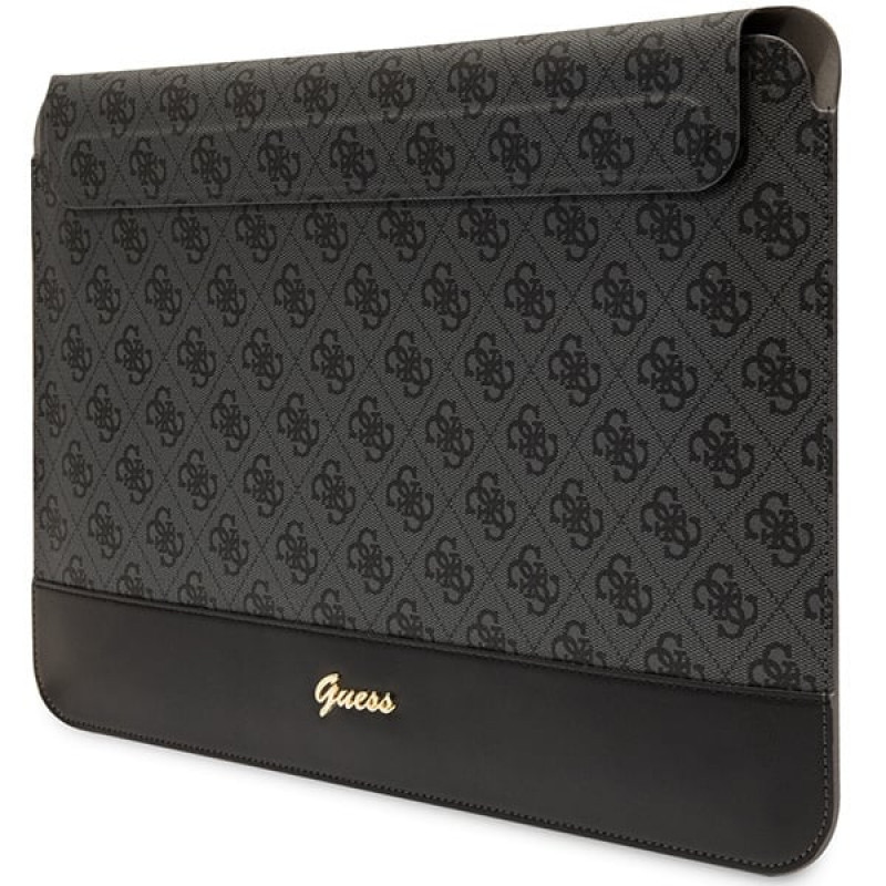 Guess GUCS14PS4SGK laptop sleeve 14 inch, 4G Stripe Metal Logo, zwart