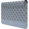Guess GUCS14PS4SGB laptop hoes 14 inch, 4G Stripe Metal Logo, blauw