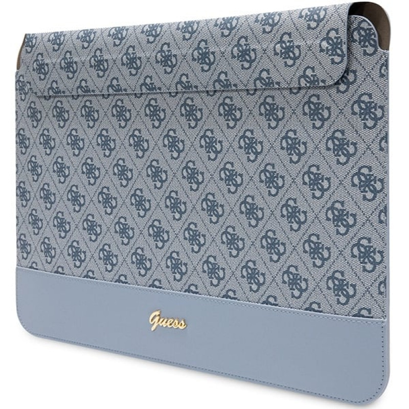Guess GUCS14PS4SGB laptop hoes 14 inch, 4G Stripe Metal Logo, blauw