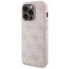 Guess GUBPM5P15L4GEMGP Apple iPhone 15 Pro hardcase + 5000 mAh MagSafe powerbank bundel, 4G Metal Logo, roze