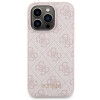 Guess GUBPM5P15L4GEMGP Apple iPhone 15 Pro hardcase + 5000 mAh MagSafe powerbank bundel, 4G Metal Logo, roze