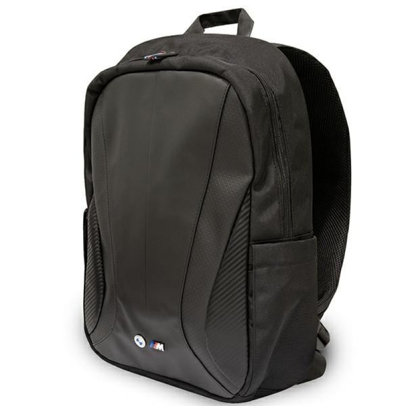 BMW BMBP15COSPCTFK rugzak voor laptops tot 16 inch, zwart, Carbon Tricolor, geperforeerd