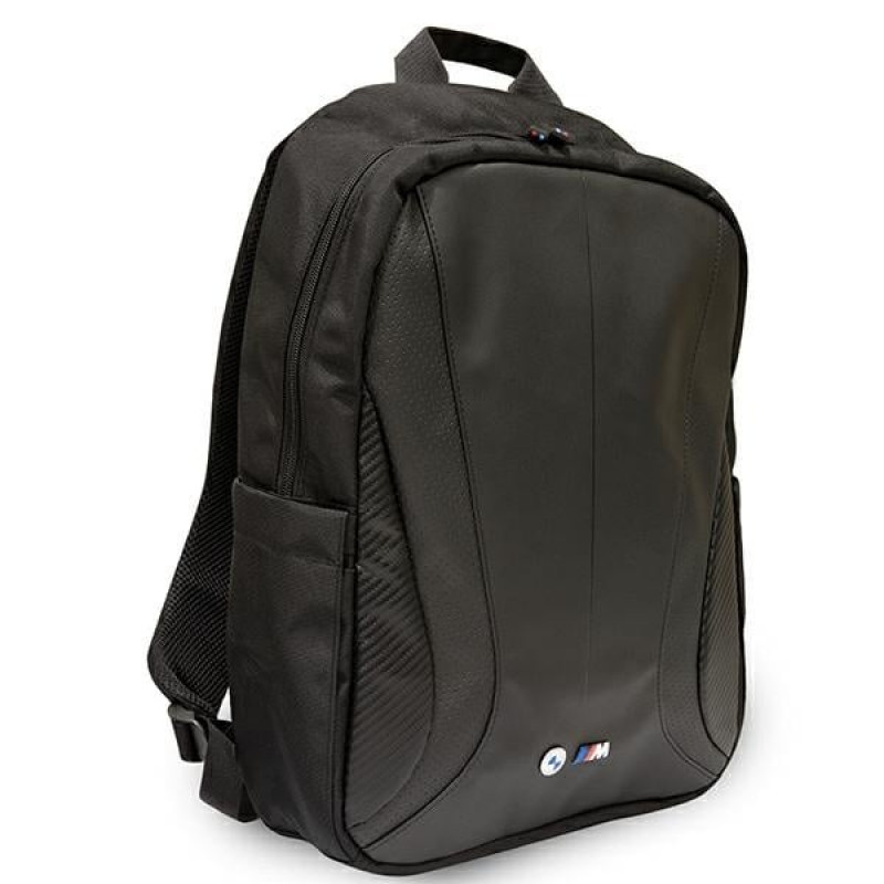 BMW BMBP15COSPCTFK rugzak voor laptops tot 16 inch, zwart, Carbon Tricolor, geperforeerd