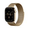 Apple Watch Series 12 GPS + Cellular 46 mm Radiant Gold titanium behuizing met Radiant Gold Milanese Loop, M/L