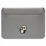 Karl Lagerfeld KLCS14SAKCPMG Laptophoes voor 14 inch, zilver, Saffiano Karl&Choupette