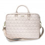 Guess GUCB15QLPK Laptoptas 15 inch, roze, Quilted