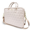 Guess GUCB15QLPK Laptoptas 15 inch, roze, Quilted