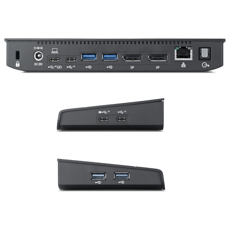 Fujitsu PR09 S26391-F6007-L500 poortreplicator, USB-C, 2 x DP, 120 W