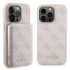 Guess GUBPM5P15X4GEMGP Apple iPhone 15 Pro Max hardcase hoesje + 5000 mAh MagSafe powerbank bundel, 4G Metal Logo, roze