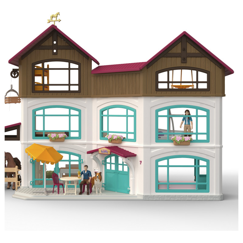 Schleich Horse Club villa aan het meer en paddock speelgoedspeelset 42785