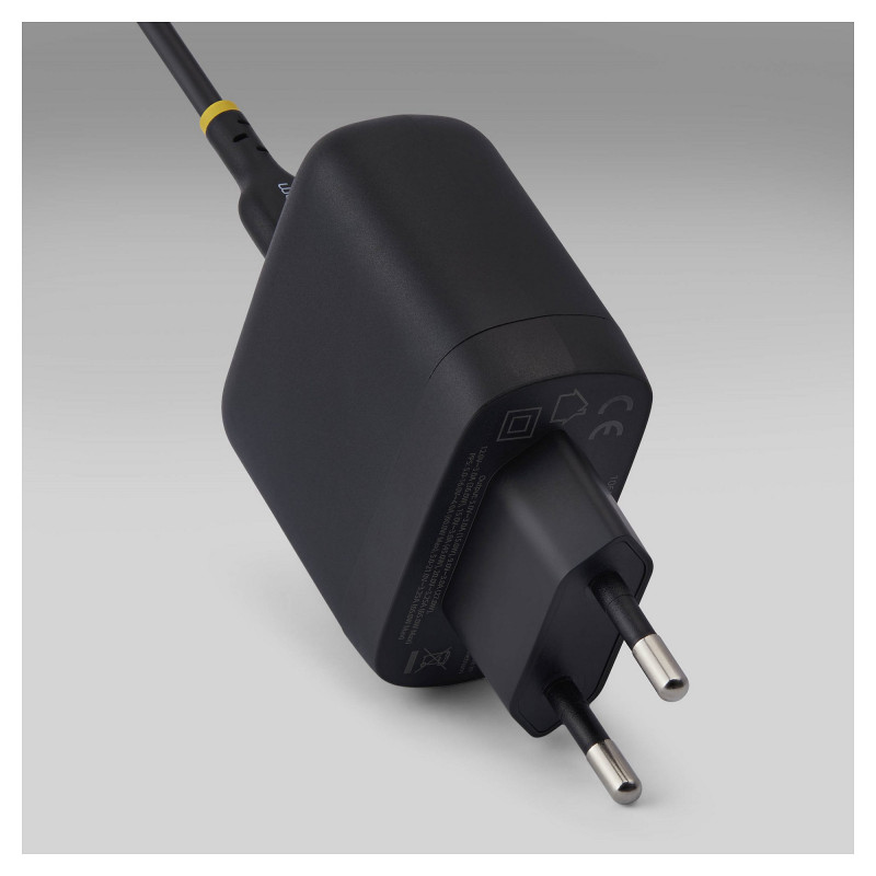 StarTech.com 1065EB-WALL-CHARGER 65 W USB-C GaN laptoplader, zwart