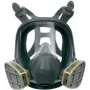 3M 6800 volgelaatsmasker herbruikbare ademhalingsbescherming, medium, silicone, polycarbonaat lens, bajonetfilteraansluiting, grijs/zwart