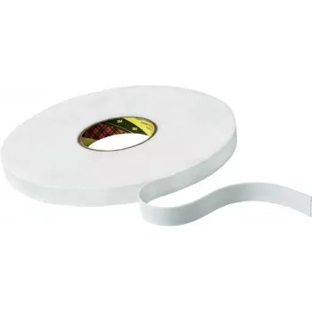 3M 9508W dubbelzijdige polyethyleen-schuimtape, 66 m x 19 mm, wit, 0,8 mm dik, gemodificeerde acryllijm, 1 rol KT777306350