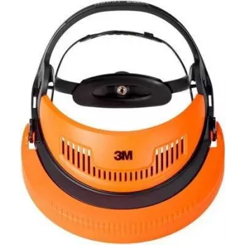 3M G500-GU polyamide veiligheidshelm met meshvizier en oorkappen, zwart/geel 7000104156