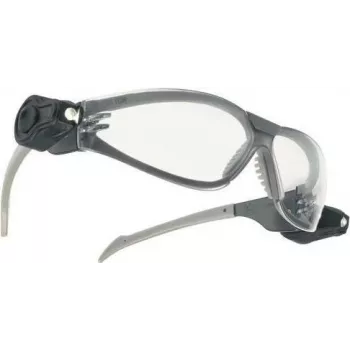 3M LED Light Vision veiligheidsbril, zilver/zwart frame, heldere krasvaste en anti-condens glazen, UV-bescherming, geïntegreerde LED-verlichting