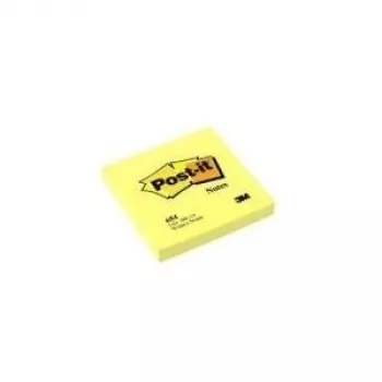 3M Post-it Notes 654, 76 x 76 mm, kanariegeel, 100 vel per blok, 12-pack