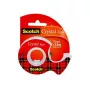 3M Scotch Crystal Clear 600 plakband met handafroller, 19 mm x 7,5 m, transparant 6-1975D