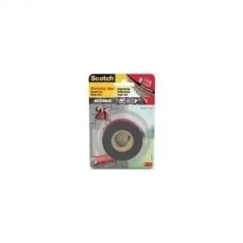 3M Scotch dubbelzijdig montageband, 19 mm x 1,5 m, extra sterk, grijs, houdt 6 kg per 30 cm 40021915