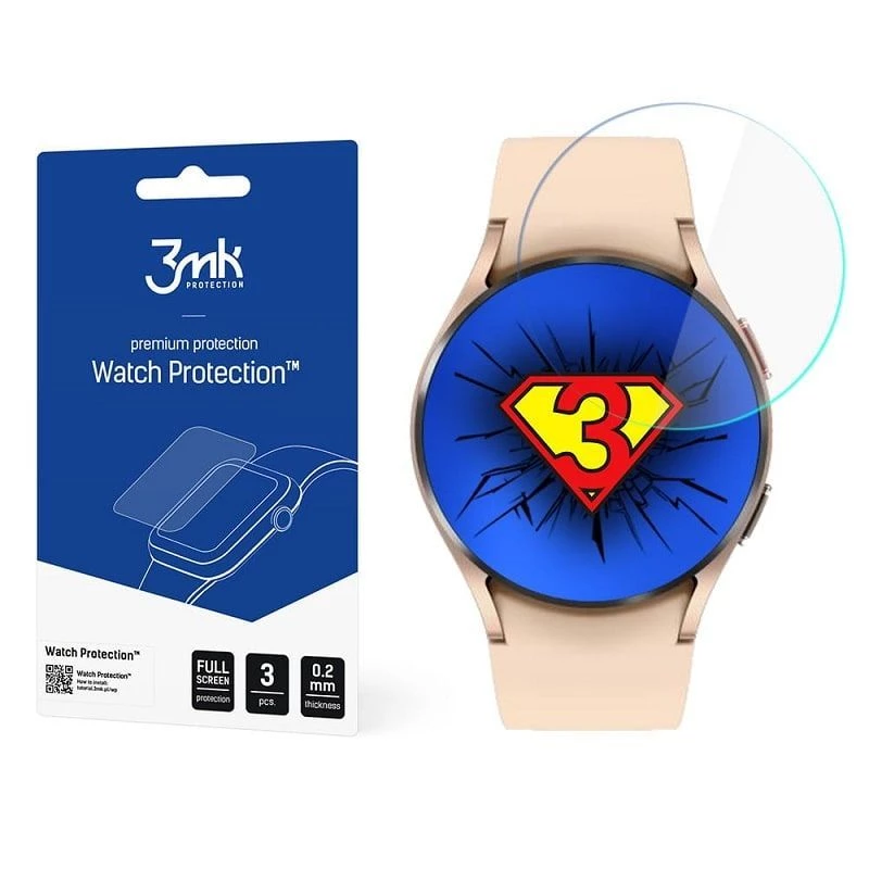 3MK FlexibleGlass Lite Screenprotector voor Samsung Galaxy Watch 4 40mm