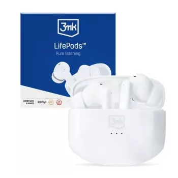 3MK LifePods Protection Bluetooth 5.3 ANC-technologie wit