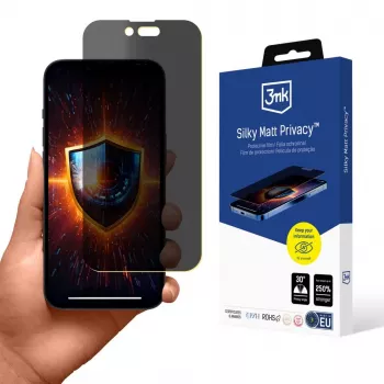 3MK Silky Matt Privacy matte privacyfolie voor iPhone 14 Pro
