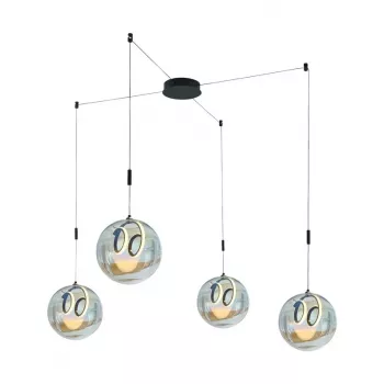 40W LED-pendellamp 2000lm neutraalwit 4000K zwart aluminium 400mm