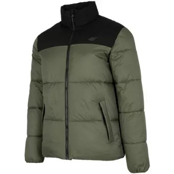 4F heren khaki gewatteerde jas H4Z22 KUMP005 43S