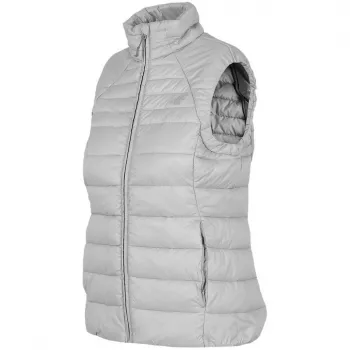 4F dames cool lichtgrijs trainingsvest H4Z22 KUDP001 27S