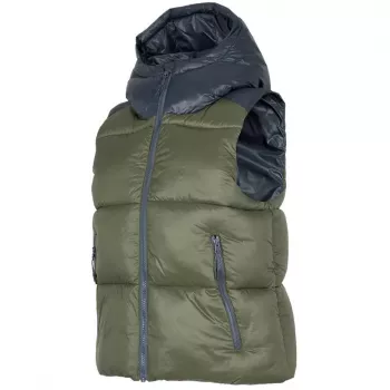 4F dames khaki gewatteerd bodywarmer H4Z22 KUDP004 43S maat M