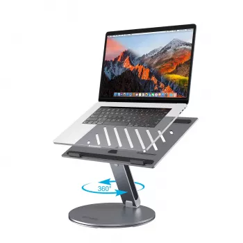4smarts ErgoPro Laptop/Tablet-standaard (Grijs, Aluminium, opvouwbaar, 10-17 inch)
