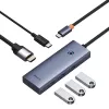 5-in-1 hub Baseus UltraJoy Series USB-C naar HDMI 4K@30Hz + 3x USB 3.0 + 1x PD (grijs)