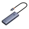 5-in-1 hub Baseus UltraJoy Series USB-C naar HDMI 4K@30Hz + 3x USB 3.0 + 1x PD (grijs)
