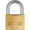 ABUS 65/50 KD hangslot – massief messing lichaam, gehard stalen beugel, gelijksluitend