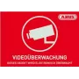 ABUS AU1421 rechthoekige rood/witte zelfklevende alarmsticker 74 x 52,5 mm