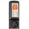Acar S8 PRO 1,5m overspanningsbeveiliging - 8 Schuko-stopcontacten, zwart