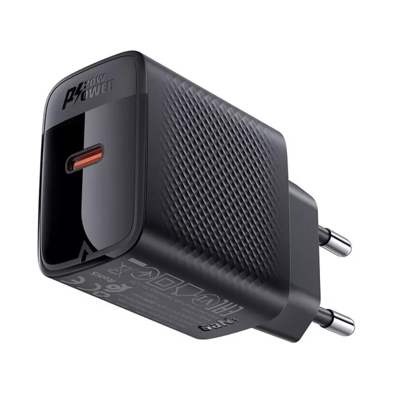 ACEFAST A82 GaN USB-C PD 20W wandlader - zwart